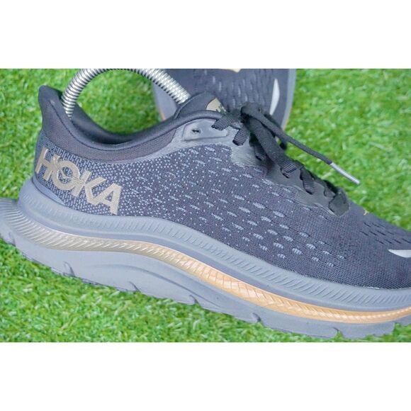 Hoka Black and Gold Athletic Shoes - Picture 6 of 7